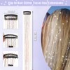 Hair Tinsel 12 Pcs Clip in Hair Tinsel Kit for