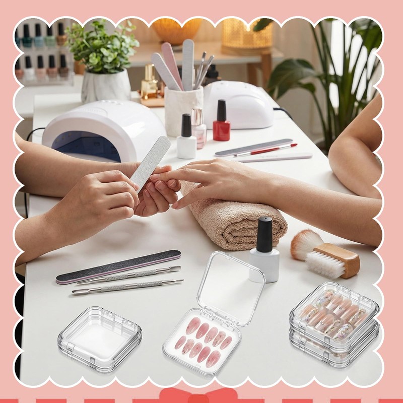 48 Pcs Press On Nail Storage Box, Press On Nail