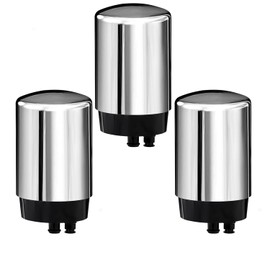 3 Pack Faucets Filters Cartridge(FR-200,FF-100)，Replacement for Brita® Faucet Filter,Water Filter Compatible with Brita® Faucet Filtration Systems- Chrome