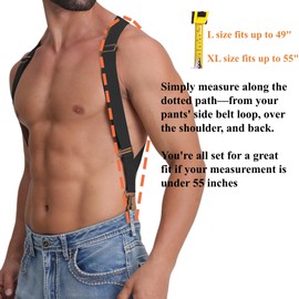LazarsSpace Suspenders for Men Heavy Duty for Big and Tall