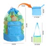 1Pc Large Mesh Bag, 1Pc Small Square Mesh Bag, Beach
