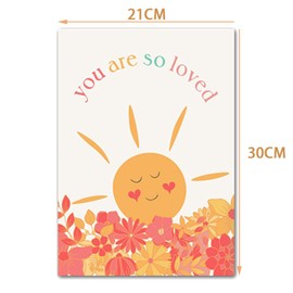 EasyLife Children's Room ABC Learning Poster, Cartoon Rainbow Picture, Baby Room Decoration Poster, Frameless Picture (21 x 30 cm, A4) set3