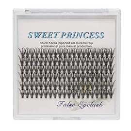 Bodermincer 20 Root Thickness 0.07mm C Curl 3D Individual Eyelashes Extension Soft Black Fake False Eye Lashes Tools (9mm)