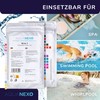 AQUANEXO 25/50 Water Tester Drinking Water 16-in-1, pH Test Strips,