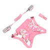 Toddler Harness Leashes with Retractable Wrist Link Pink 1.5M Rope