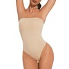 USEASY Strapless Shapewear Bodysuit Tummy Control Body Suits for women
