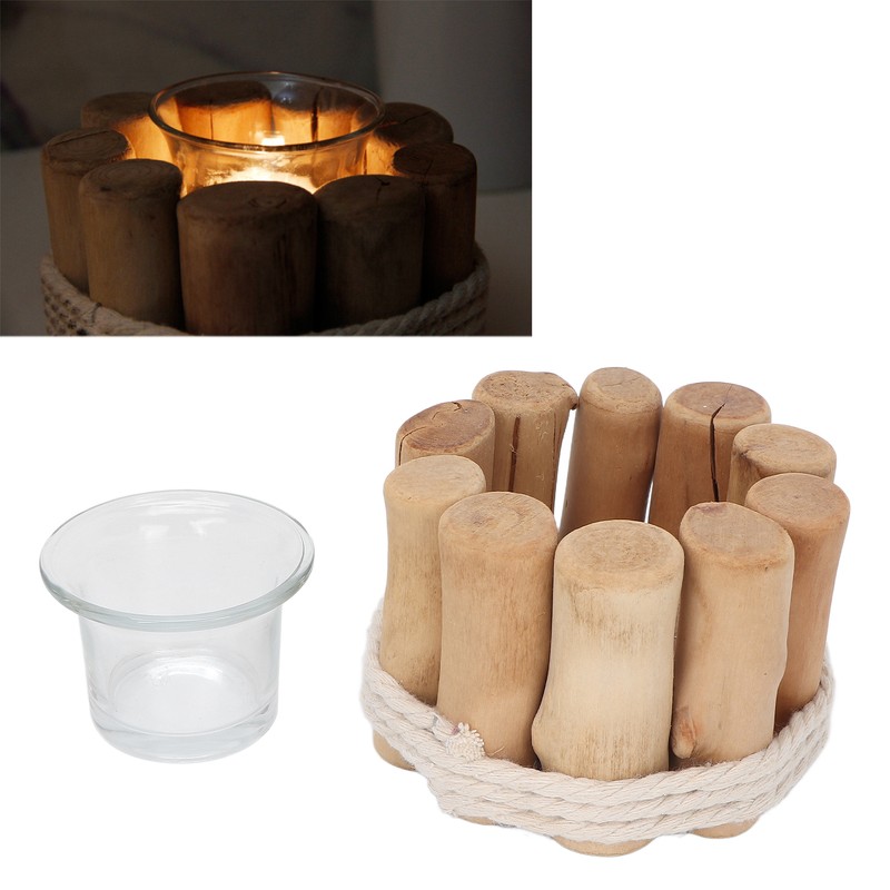 Innovative Log Candle Holder Aromatherapy Candlestick Holder Decorative Candlestick