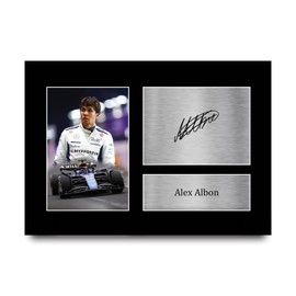 HWC Trading A4 Alex Albon Williams Gifts Printed Signed Autograph Picture for F1 Formula 1 Racing Fans - A4