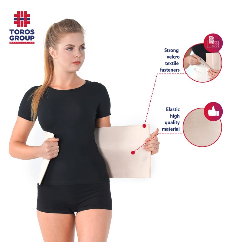 TOROS-Group Elastic 24 cm Abdominal Binder/Postpartum & Post Operative Belly