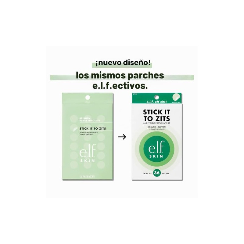 e.l.f. SKIN Parches Hidrocoloides para Imperfecciones 36 piezas