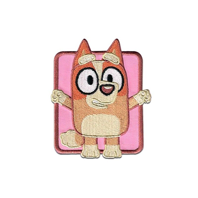 Comercial Mercera, Sew-On Patches, Chili Heeler, Blue Sign, Pink Colour,