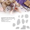 11pcs Elephant Template Ruler Set Acrylic Quilting Template Cutting Set