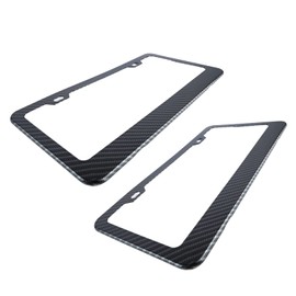 Universal License Plate Frames Composite Material License Plate Cover Locking Design for Car Truck Vehicles