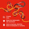 Amtech - Set of Dual Buckle Carabiners for Camping, Backpacks,