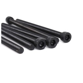 binifiMux 6pcs M6 x 100mm Full Thread Black Hexagon Socket Cap Head Bolt Alloy Steel 12.9 Grade