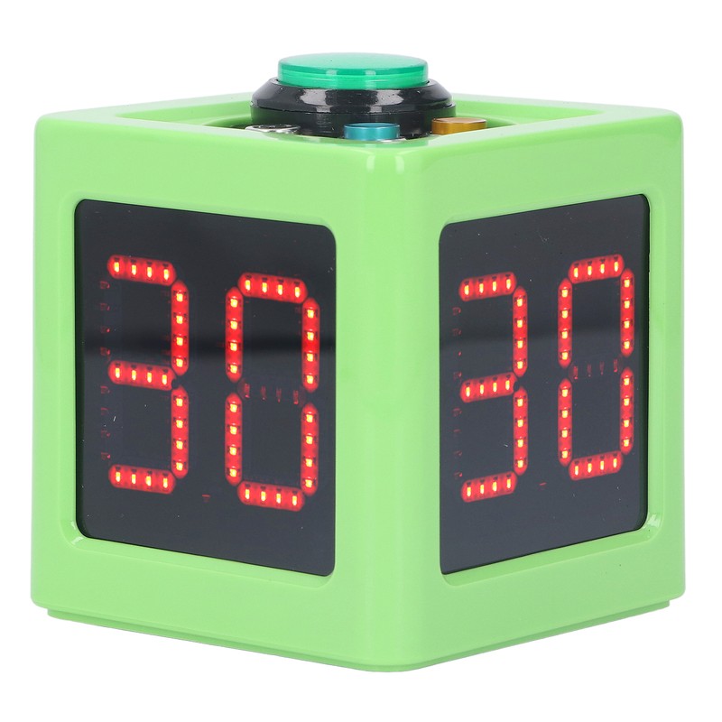 Cube Timer 1.4in 4 Sided Digital Shot Countdown Stopwatch for