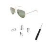 Replacement Silver Screws for Aviator RB3025 3025 Sunglasses Repair Kit