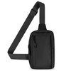 FuninCrea Sling Bag for Men, Double Layer Zipper Pocket Men's