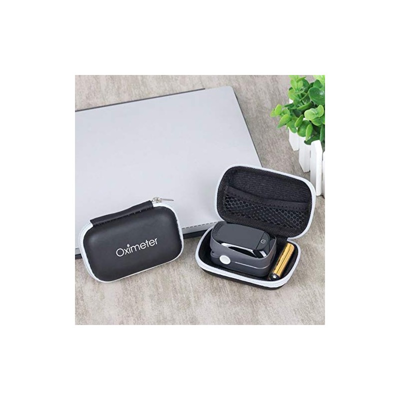 Funda para oxímetro de pulso, funda rígida de almacenamiento portátil