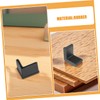 TEHAUX 10Pcs Shaped Rubber Leg Caps for Furniture Feet Non