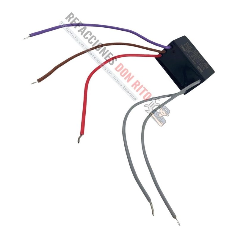 Capacitor Triple 4uf-5uf-6uf Compatible Con Ventilador De Lujo