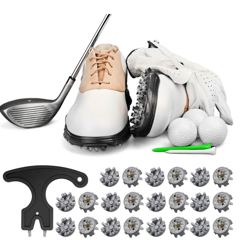 31 Pcs Golf Spikes Replacement Metal Thread 6mm
