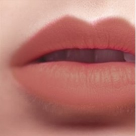 Natinda Art in Black Matte Lipstick Natural Nude Brown 02 Smokey Peach / 나틴다 아트인블랙 매트 립스틱 내추럴한 누디 브라운 02 스모키 피치