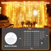 MAGGIFT Christmas Curtain Lights Indoor Outdoor, 252LED 2mx2m Window Fairy
