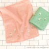 OKA Fleur Blanc Towel, Approx. 30.3 x 13.4 inches (77