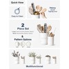 LE TAUCI Utensil Holder for Kitchen Counter - 6.9"+5.3" Ceramic