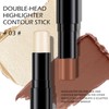 KYDA 2 Colors Highlighter Contour Stick, Shimmer Pearl Highlighter Finish,