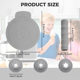 Dustproof Seal Lid for Ninja Swirl Ice Cream Maker, Swirl Pints Accessories for Ninja Swirl Machine, Easy to Clean and Install(NC701)