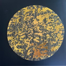 Disposable Gold Placemats of 24 Set Metallic Foil 13 Inch Placemats Round Place Mats Gold Foil Mesh Pressed Table Mats