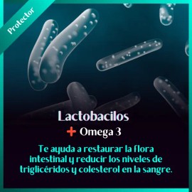Pack Lactobacilos Omega Flora Intestinal Cps