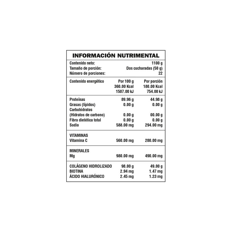 Suplemento Colágeno Hidrolizado Con Biotina Y Vitamina C Naranja