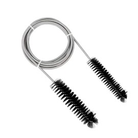 Pack of 1 Cleaning Brush, Flexible Cleaning Brush, Pipe Cleaning Brush, Double Head Stainless Steel Hose Brush for Kitchen, Fridge, Sink Drain Pipe Cleaning Tool (Size: 155 cm)
