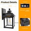 Kuniwa Solar Wall Lights Outdoor, Dusk to Dawn Solar Sconces,