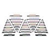 LyeXD 10PCS Wall-Mounted Nail Polish Storage Racks, 5 Tiers Triangular