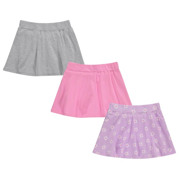 BTween 3 Pack Skorts for Girls - Kids Scooter Skirts