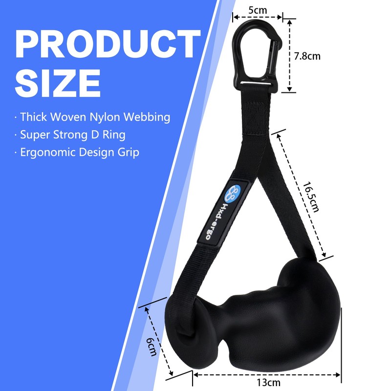 HXD-ERGO Ergonomic Gym Handles, Heavy Duty Exercise Handles for Cable