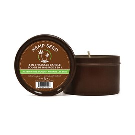 Earthly Body Suntouched Hemp Candle - 6 Oz Round Tin Naked In The Woods