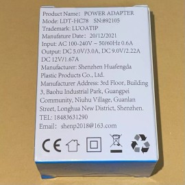 LUOATIP 20w usb-c power adapter wall plug in LUOATIP New in Box White AC 100 - 240v