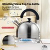 MAXCOOK Whistling Tea Kettle for Stovetop, 5L Stainless Steel Tea