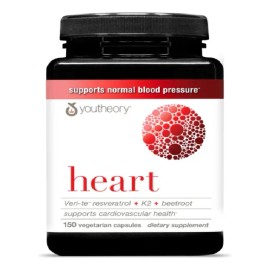 ❤️✨ Youtheory Heart | Fórmula Avanzada con Resveratrol, Vitamina K y Remolacha, 150 Tabletas 💖