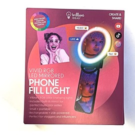 Brilliant Ideas Vivid RGB LED Mirrored Phone Fill Light