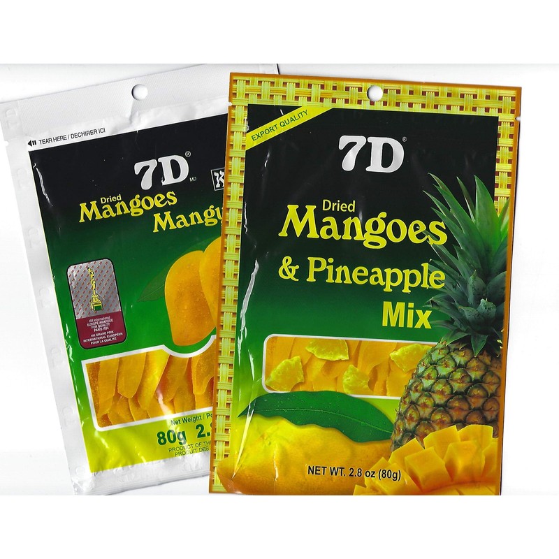 7D Dried Mango Pineapple 5 Pack