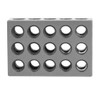 Vikye 2Pcs 23 Holes Clamping Block, 25x50x75mm Blocks Milling Parallel