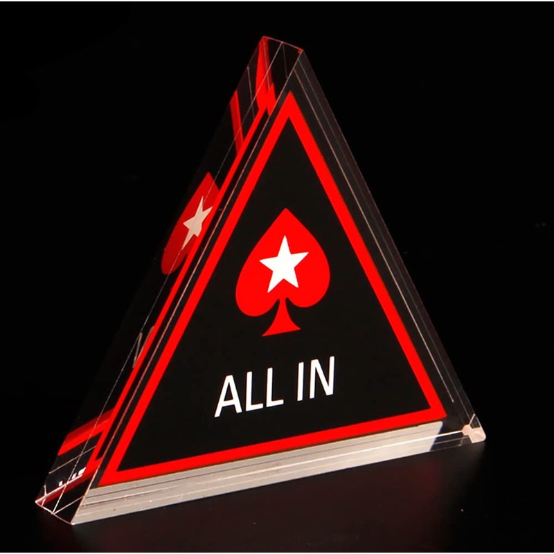 VIEAURA ALL IN ALL IN POKER CASINO CLEAR CHIP GAME