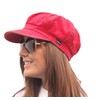 CRAGGI Bags and Accessories Women's Washed Denim Baker Boy Cap,