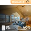 ZYC Brushed Nickel Recessed Lighting 4 Inch, 12 Pack Recessed